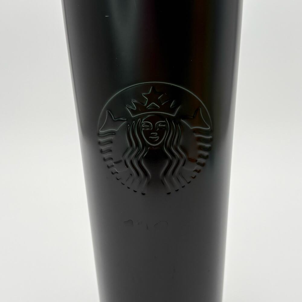 Starbucks 2020 Holiday Dark Green Black Gradient Matte Venti Tumbler 24oz